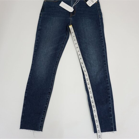 Sanctuary Women's Size 27 Social High Rise Frayed Ankle Skinny Jeans Blue 27 - Picture 7 of 8
